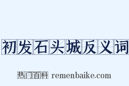 初发石头城反义词是什么意思的图片